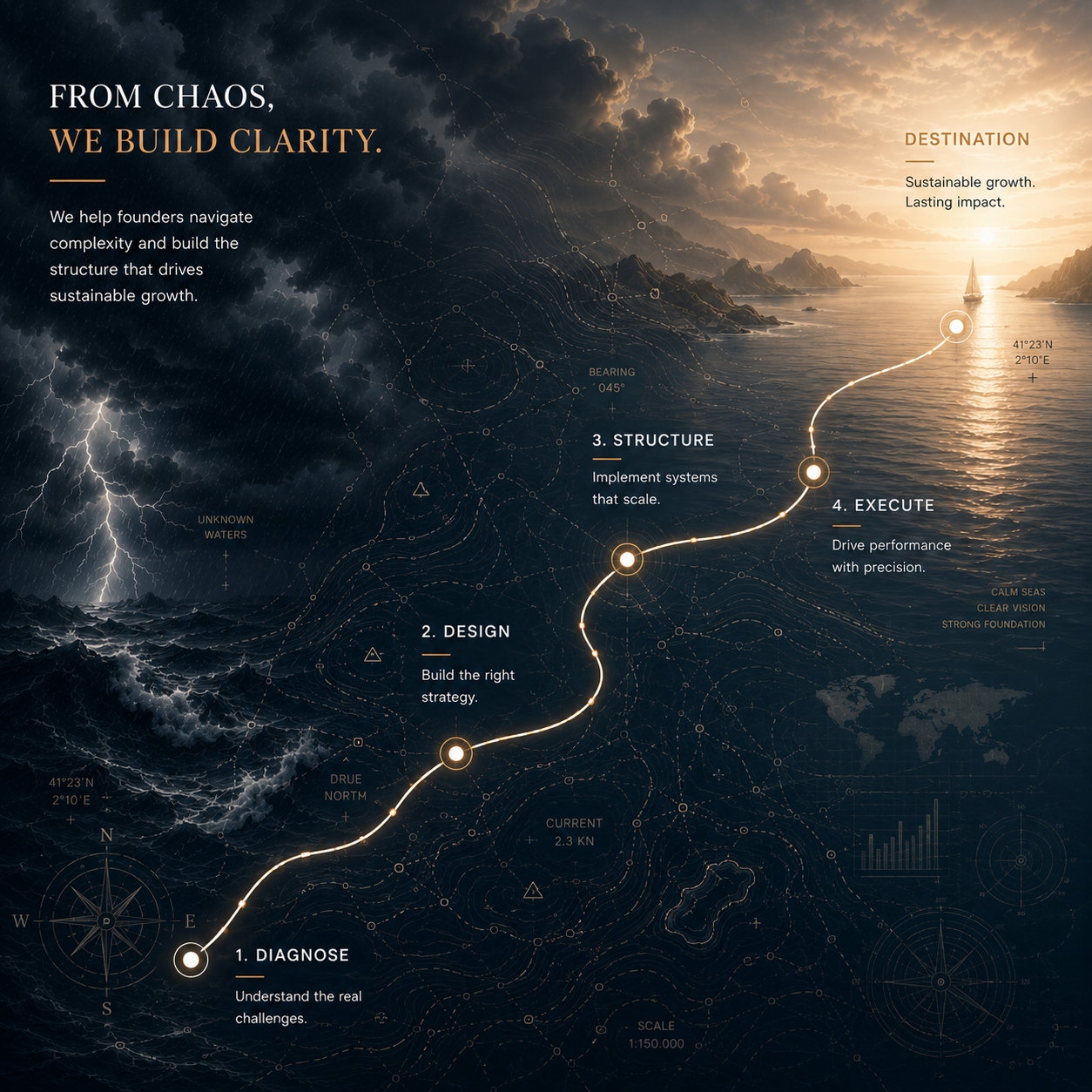 From chaos, we build clarity — our approach
